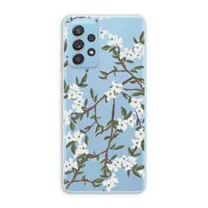 CaseCompany Blossoming spring: Samsung Galaxy A73 Transparant Hoesje