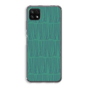 CaseCompany Swirls: Samsung Galaxy A22 5G Transparant Hoesje