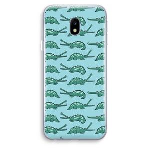CaseCompany Kroko: Samsung Galaxy J3 (2017) Transparant Hoesje