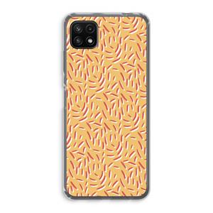 CaseCompany Camouflage: Samsung Galaxy A22 5G Transparant Hoesje