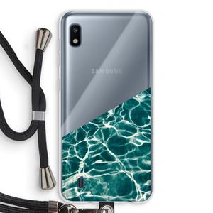 CaseCompany Weerkaatsing water: Samsung Galaxy A10 Transparant Hoesje met koord