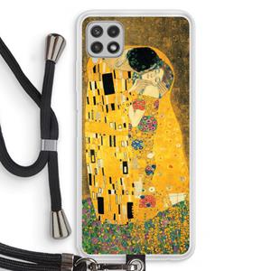 CaseCompany Der Kuss: Samsung Galaxy A22 4G Transparant Hoesje met koord