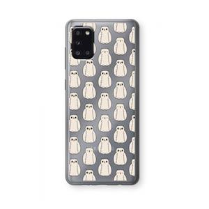 CaseCompany Uilen: Samsung Galaxy A31 Transparant Hoesje