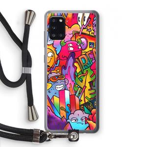 CaseCompany Dreams: Samsung Galaxy A31 Transparant Hoesje met koord
