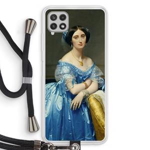 CaseCompany Eleonore: Samsung Galaxy A22 4G Transparant Hoesje met koord