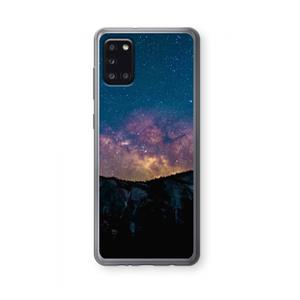 CaseCompany Travel to space: Samsung Galaxy A31 Transparant Hoesje