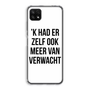 CaseCompany Meer verwacht: Samsung Galaxy A22 5G Transparant Hoesje