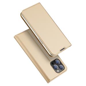 Dux Ducis Slim bookcase hoes - iPhone 14 Pro Max - Goud