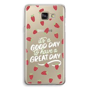 CaseCompany Don't forget to have a great day: Samsung Galaxy A5 (2016) Transparant Hoesje