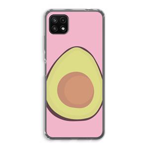 CaseCompany Avocado: Samsung Galaxy A22 5G Transparant Hoesje