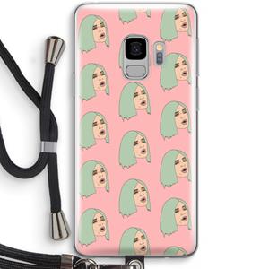 CaseCompany King Kylie: Samsung Galaxy S9 Transparant Hoesje met koord