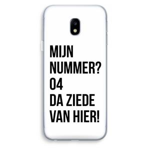 CaseCompany Da ziede van hier: Samsung Galaxy J3 (2017) Transparant Hoesje
