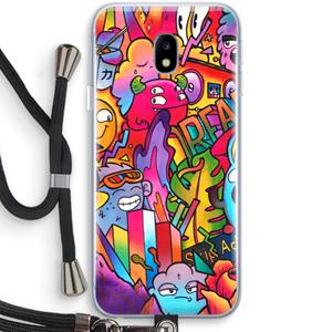 CaseCompany Dreams: Samsung Galaxy J3 (2017) Transparant Hoesje met koord