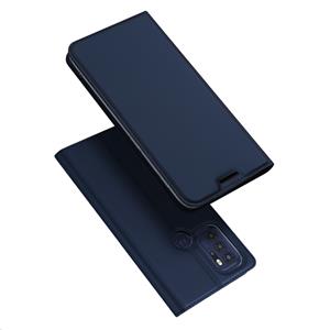Slim bookcase hoes - Motorola Moto G60S - Blauw