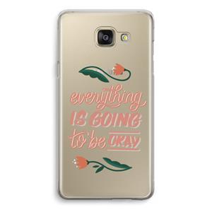 CaseCompany Optimistic flower girl: Samsung Galaxy A5 (2016) Transparant Hoesje