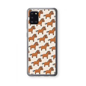 CaseCompany Pony: Samsung Galaxy A31 Transparant Hoesje