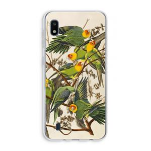 CaseCompany Carolinaparkiet: Samsung Galaxy A10 Transparant Hoesje