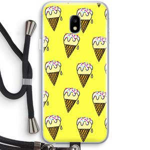 CaseCompany Isjes: Samsung Galaxy J3 (2017) Transparant Hoesje met koord