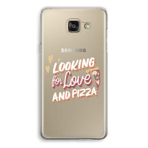 CaseCompany Pizza is the answer: Samsung Galaxy A5 (2016) Transparant Hoesje