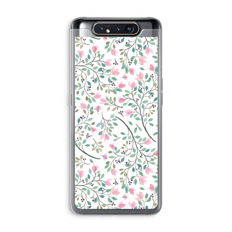 CaseCompany Sierlijke bloemen: Samsung Galaxy A80 Transparant Hoesje