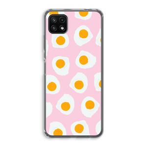 CaseCompany Dancing eggs: Samsung Galaxy A22 5G Transparant Hoesje