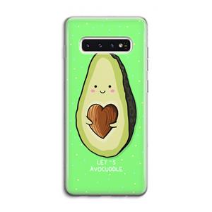 CaseCompany Avocuddle: Samsung Galaxy S10 4G Transparant Hoesje