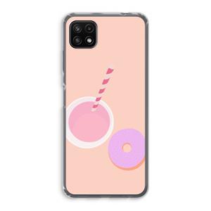 CaseCompany Donut: Samsung Galaxy A22 5G Transparant Hoesje