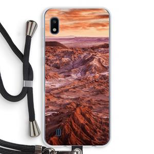 CaseCompany Mars: Samsung Galaxy A10 Transparant Hoesje met koord