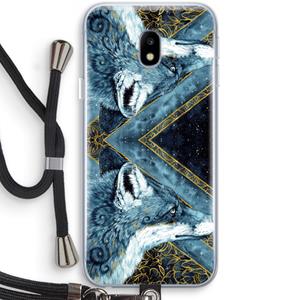 CaseCompany Golden Fox: Samsung Galaxy J3 (2017) Transparant Hoesje met koord