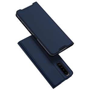 Dux Ducis Slim bookcase hoes - Sony Xperia 5 III - Blauw