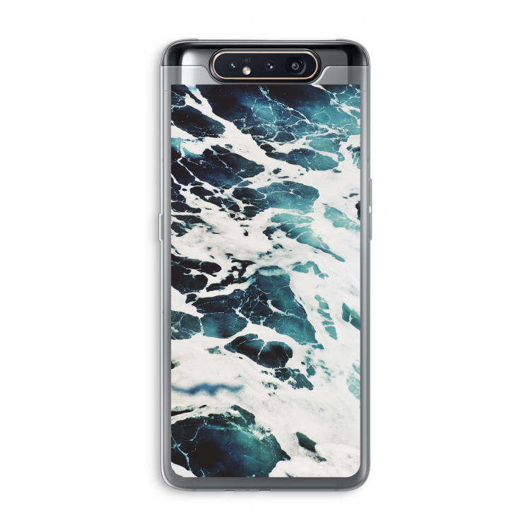 CaseCompany Golven: Samsung Galaxy A80 Transparant Hoesje