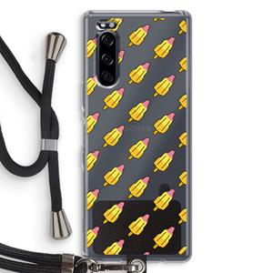 CaseCompany Waterijsjes: Sony Xperia 5 Transparant Hoesje met koord