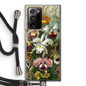 CaseCompany Haeckel Orchidae: Samsung Galaxy Note 20 Ultra / Note 20 Ultra 5G Transparant Hoesje met koord