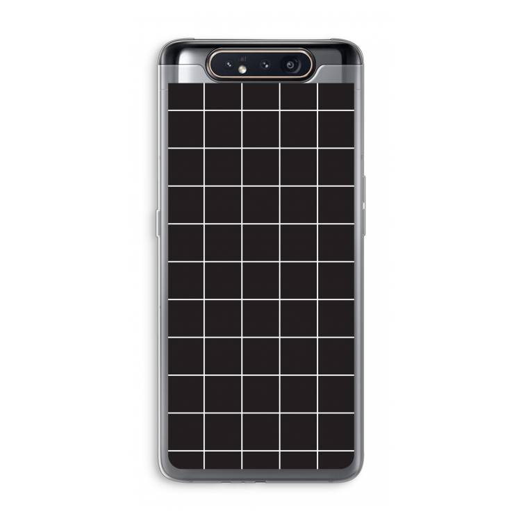 CaseCompany Rooster 2: Samsung Galaxy A80 Transparant Hoesje