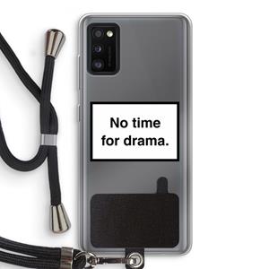 CaseCompany No drama: Samsung Galaxy A41 Transparant Hoesje met koord