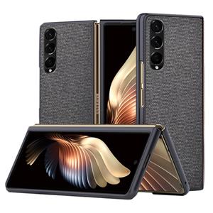 Samsung Galaxy Z Fold4 - Canvas cover hoes - Zwart