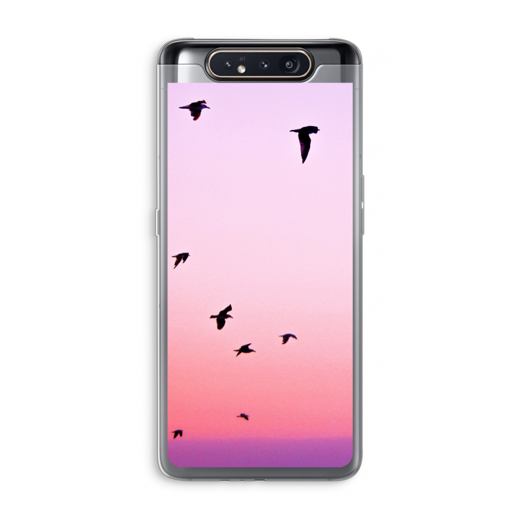 CaseCompany Fly away: Samsung Galaxy A80 Transparant Hoesje