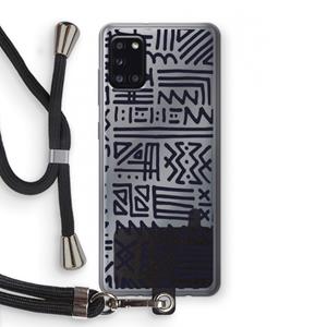 CaseCompany Marrakech print: Samsung Galaxy A31 Transparant Hoesje met koord