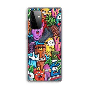 CaseCompany Vexx Mixtape: Samsung Galaxy A72 Transparant Hoesje