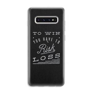 CaseCompany Risk loss: Samsung Galaxy S10 4G Transparant Hoesje