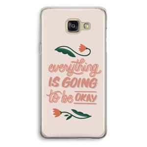 CaseCompany Optimistic flower girl: Samsung Galaxy A5 (2016) Transparant Hoesje