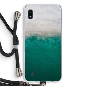 CaseCompany Stranded: Samsung Galaxy A10 Transparant Hoesje met koord