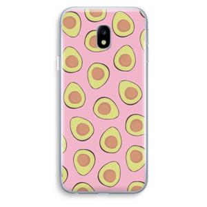 CaseCompany Dancing avocados: Samsung Galaxy J3 (2017) Transparant Hoesje