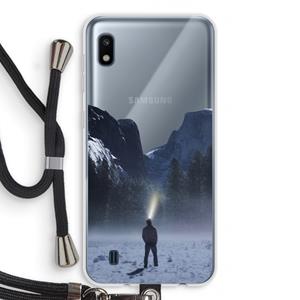 CaseCompany Wanderlust: Samsung Galaxy A10 Transparant Hoesje met koord