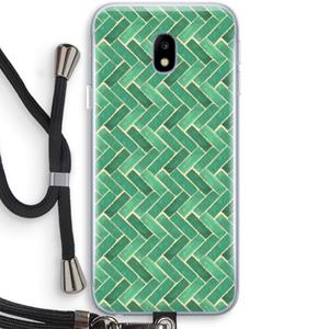 CaseCompany Moroccan tiles 2: Samsung Galaxy J3 (2017) Transparant Hoesje met koord