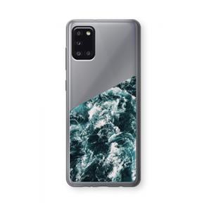 CaseCompany Zee golf: Samsung Galaxy A31 Transparant Hoesje