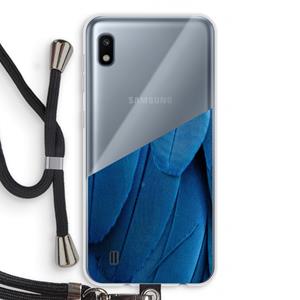 CaseCompany Pauw: Samsung Galaxy A10 Transparant Hoesje met koord