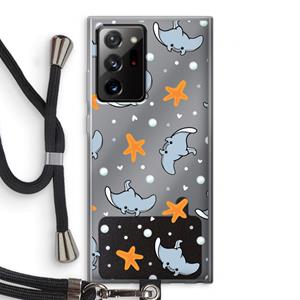 CaseCompany Manta: Samsung Galaxy Note 20 Ultra / Note 20 Ultra 5G Transparant Hoesje met koord
