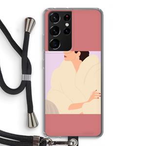 CaseCompany Cosy: Samsung Galaxy S21 Ultra Transparant Hoesje met koord