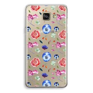 CaseCompany Bloemetjes: Samsung Galaxy A5 (2016) Transparant Hoesje